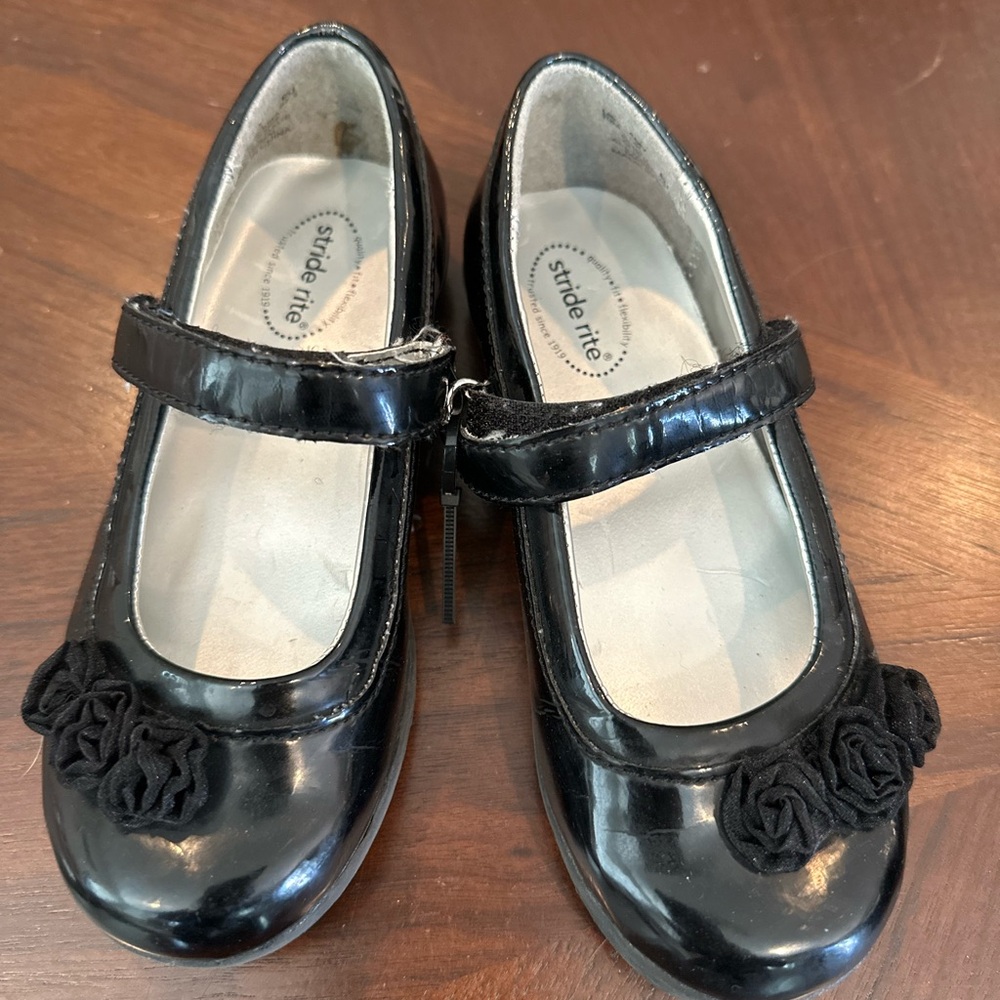 Stride Rite Mary Jane Dress Shoes - black patent leather